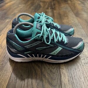 Brooks Dyad 7 Women's Running Shoes Size 10 Blue Teal Athletic Walking Sneakers